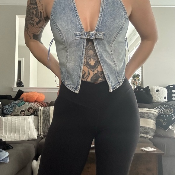 Garage Denim Blue Tank Top - Picture 1 of 2